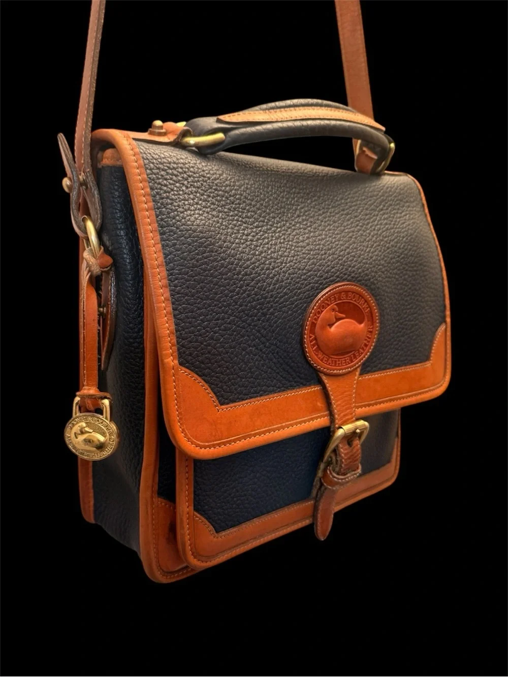 Vintage Dooney & Bourke All-Weather Leather Surrey Carrier bag